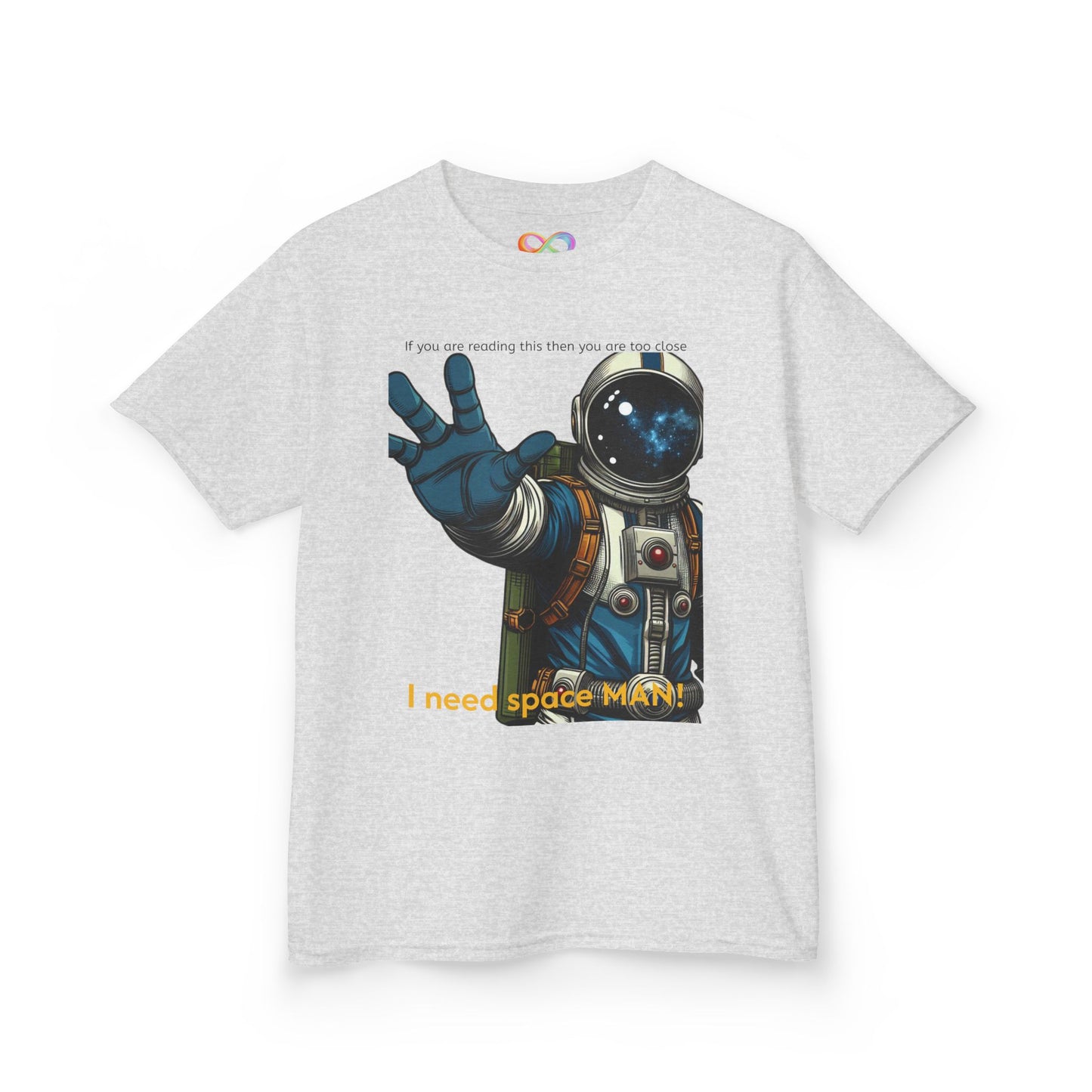 I Need Space Tee – Kids Cotton Shirt with Astronaut Graphic