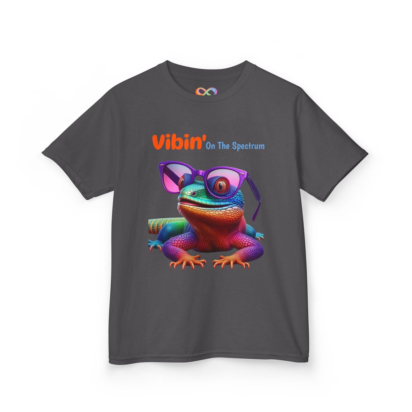 Vibin’ On The Spectrum Tee – Colourful Kids Graphic Shirt
