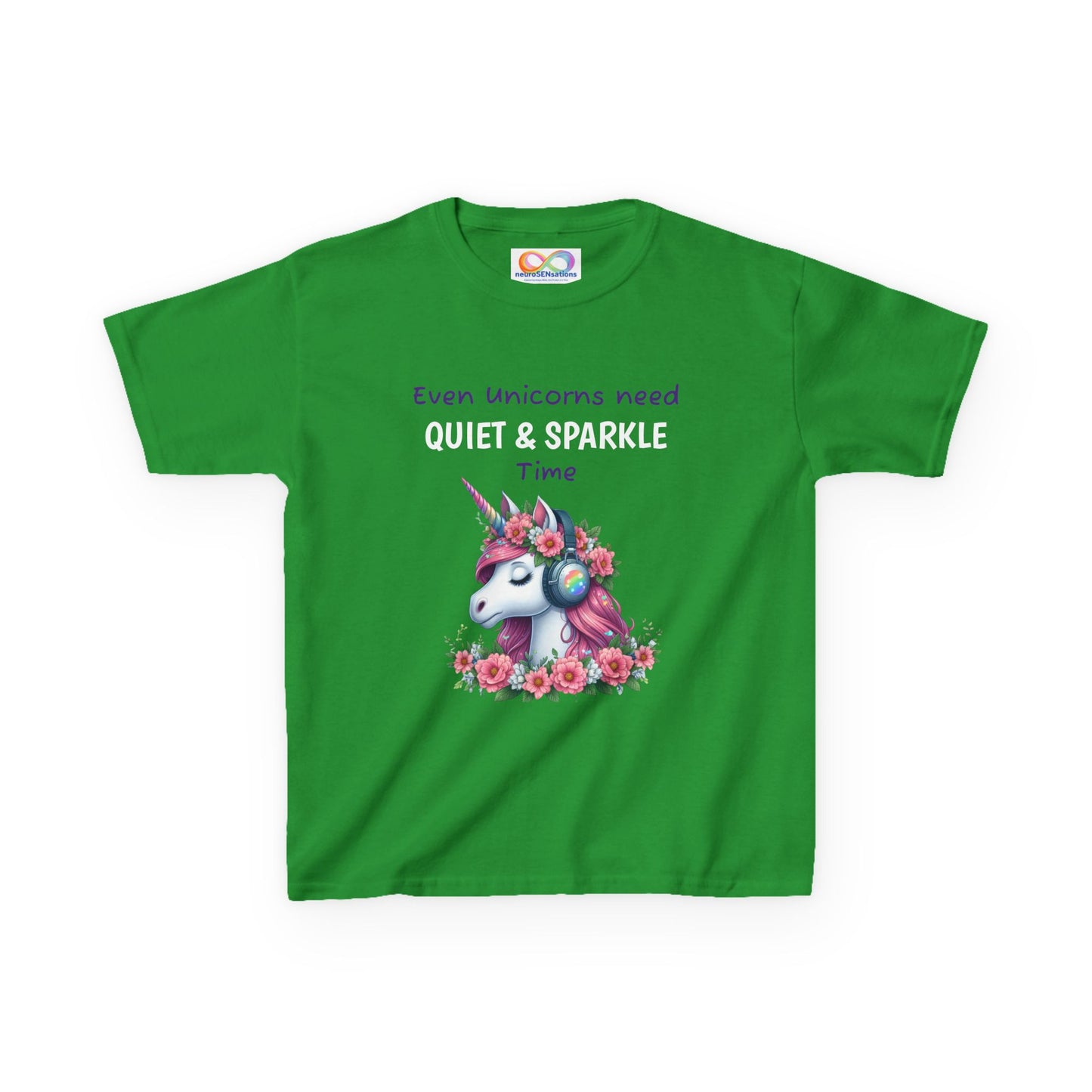 Unicorn Kids Tee – Colourful Cotton T-Shirt Celebrating Quiet Strength & Neurodivergent Joy