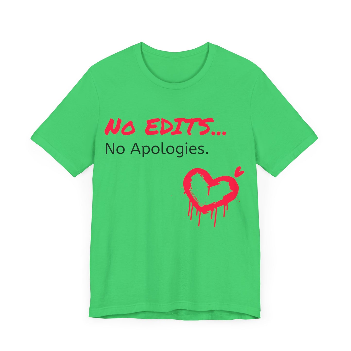 No Edits Tee –  Woman's Cotton T-Shirt for Authentic Expression