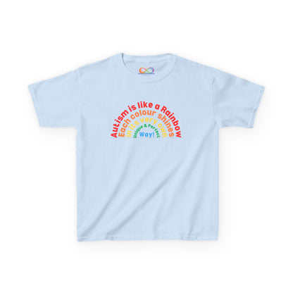 Girls Rainbow Empowerment Tee – Shine & Be Seen