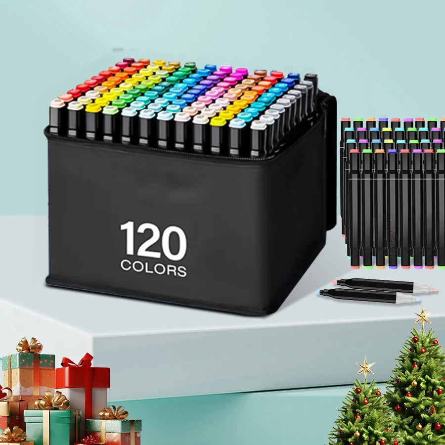 Colour Double-Ended Alcohol Marker Pen – Dual Tip Art Pens for Layering, Blending & Neurodivergent Expression