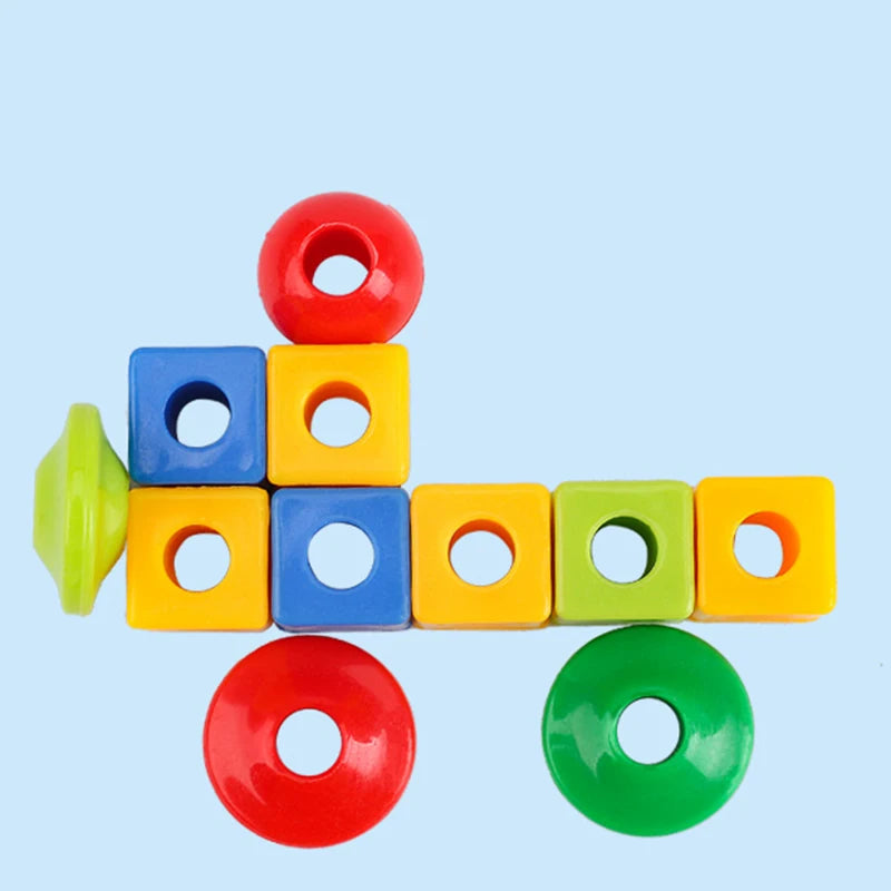 Variety of Lacing Beads Educational Montessori Stringing  Toys