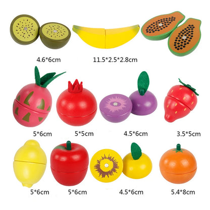 Wooden Cutting, Fruit Vegetable Set