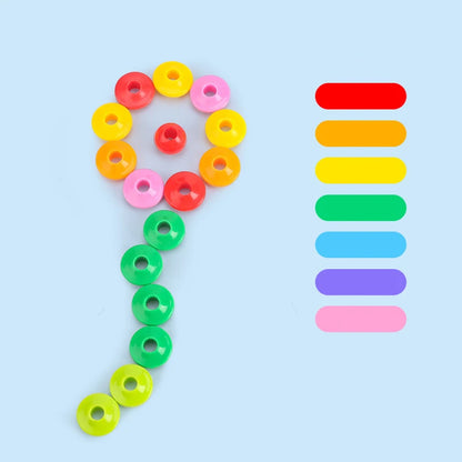 Variety of Lacing Beads Educational Montessori Stringing  Toys