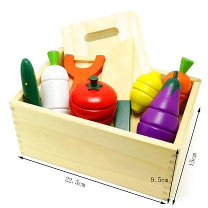 Wooden Cutting, Fruit Vegetable Set