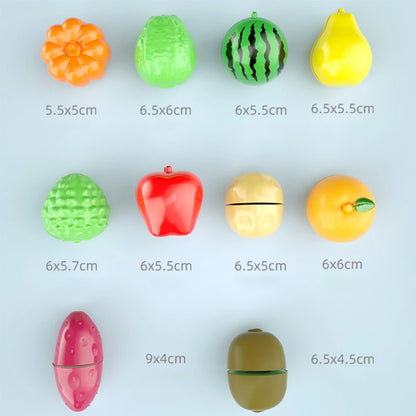 Vegetable & Fruits Cut Toys Pretend Play