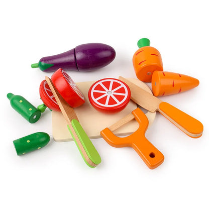 Wooden Cutting, Fruit Vegetable Set