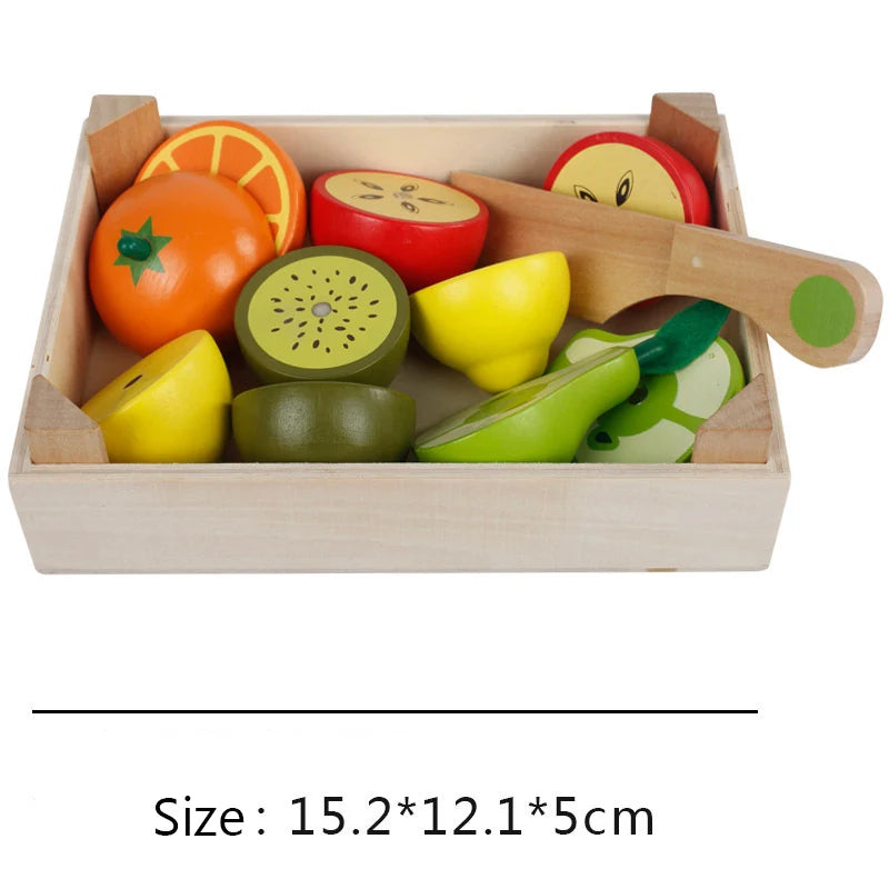 Wooden Cutting, Fruit Vegetable Set
