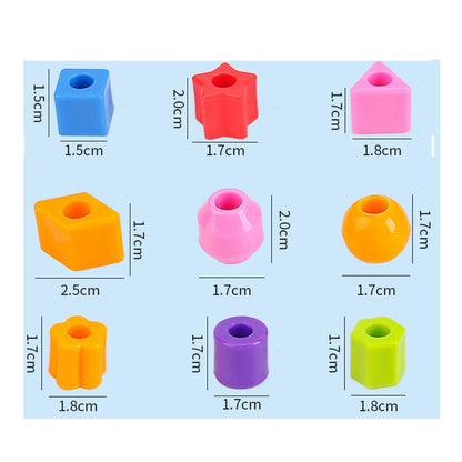 Variety of Lacing Beads Educational Montessori Stringing  Toys