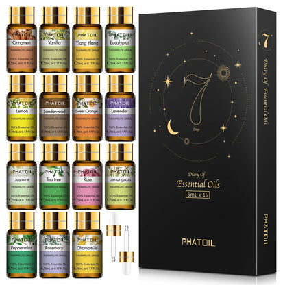 15pcs Essential Oils Set – Aromatherapy Support for Focus, Calm & Sensory Regulation