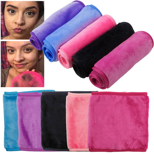 Soft microfibre face cloth folded neatly, showing plush texture for gentle cleansing and sensory-safe skincare