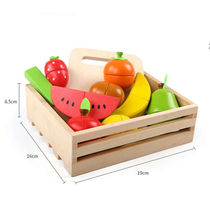 Wooden Cutting, Fruit Vegetable Set