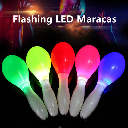 Multi-Colour LED Maracas – Flashing Light Percussion Toy for Sensory & Rhythmic Play