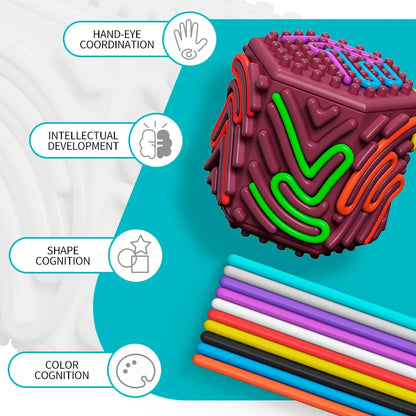 Silicone board promoting cognitive development through hands-on play”