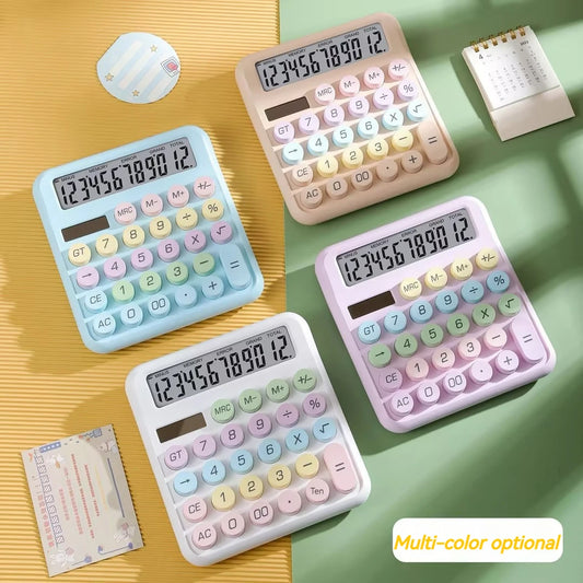 Colourful calculator designed for dyscalculia support and structured number entry