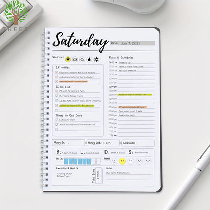 Undated Weekly Planner – 7-Day Layout for Structured Support & Flexible Focus