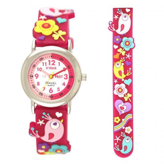 Ravel 3D Cartoon Bird Time Teacher Watch – Sensory-Friendly Learning Tool