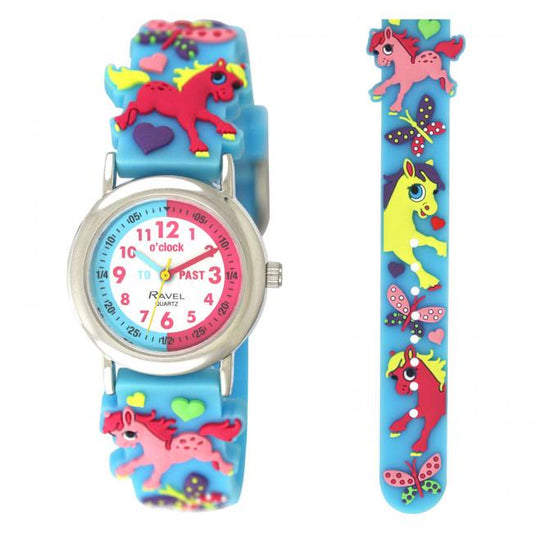 Ravel 3D Cartoon Horse Time Teacher Watch – Sensory-Friendly Learning Tool