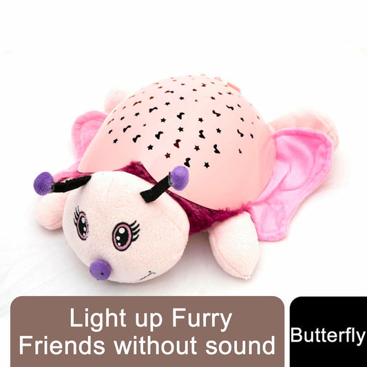 Light Up Furry Friends – Sensory-Friendly Plush Toy Without Sound (Butterfly)