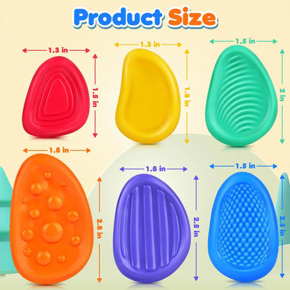 Textured Sensory Worry Stones-Calming Tactile Tools for Emotional Regulation