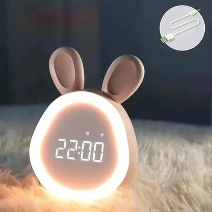 Rabbit LED Alarm Clock Night/Wake Up Light
