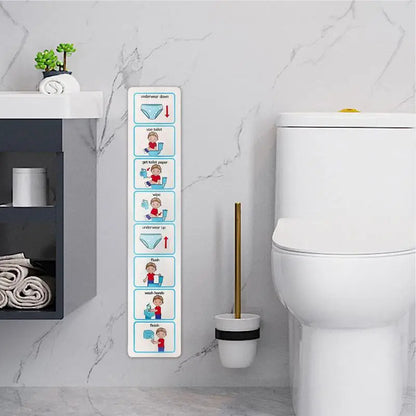 Potty Chart Visual Wall Planner, Confidence-Building Routine Tool