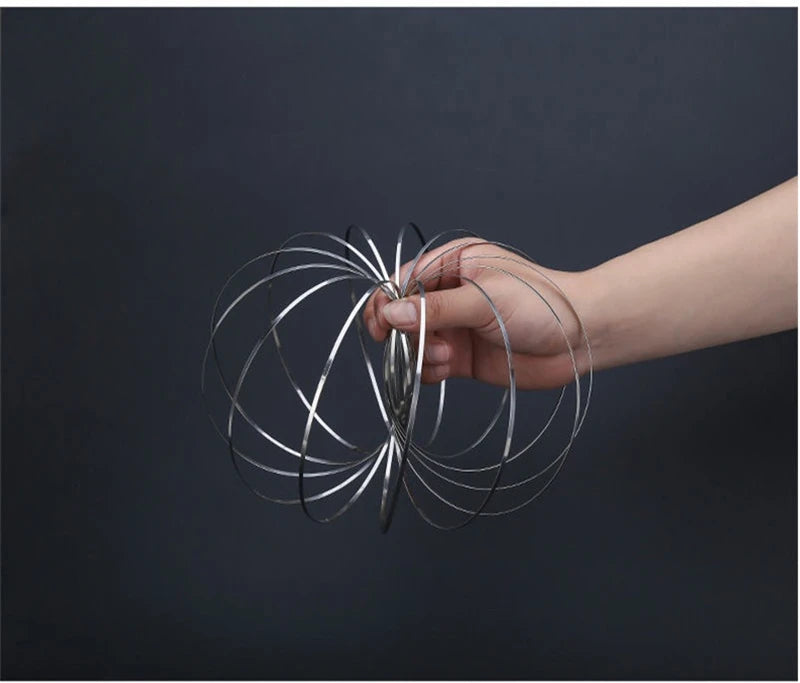 Intelligent Toroflux Inductive Flow Ring – Kinetic Desk Toy for Tactile Focus & Visual Flow