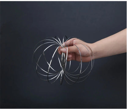 Intelligent Toroflux Inductive Flow Ring – Kinetic Desk Toy for Tactile Focus & Visual Flow