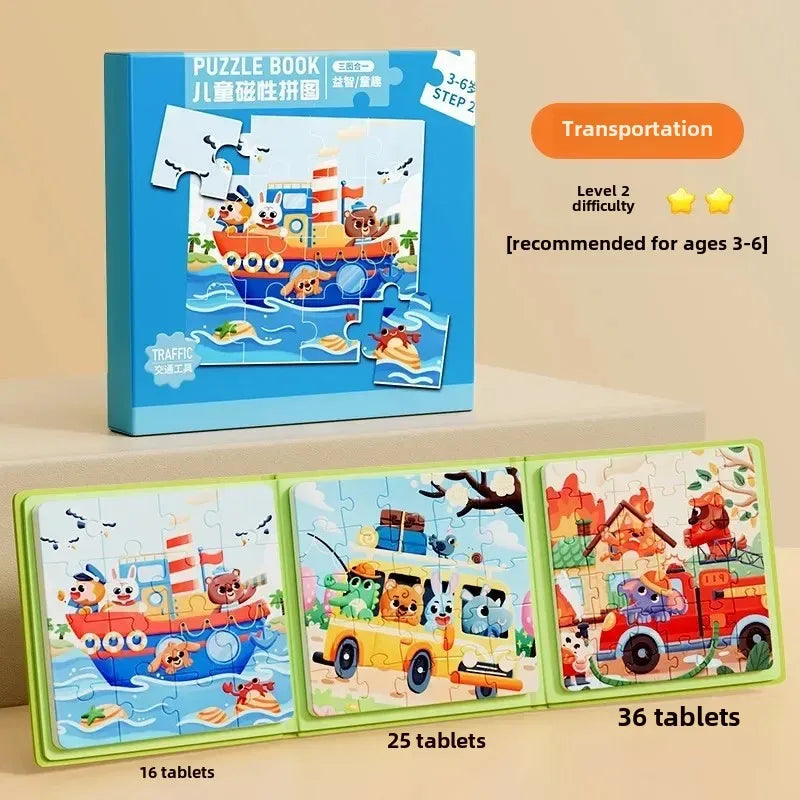 Magnetic Pattern Puzzle Set – Structured Fine Motor Tool for Focus, Spatial Reasoning & Tactile Precision
