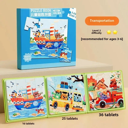 Magnetic Pattern Puzzle Set – Structured Fine Motor Tool for Focus, Spatial Reasoning & Tactile Precision