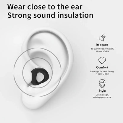 HUAK Silicone Ear Plugs High-Fidelity Noise Reduction for Neurodivergent Teens & Adults