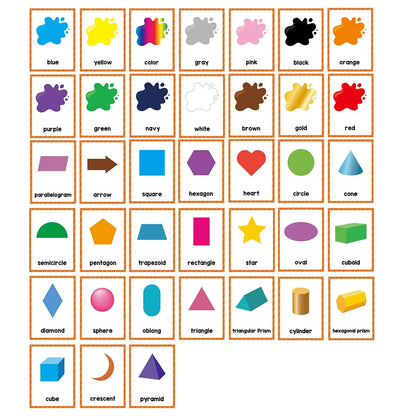 Colours & Shapes Flash Cards