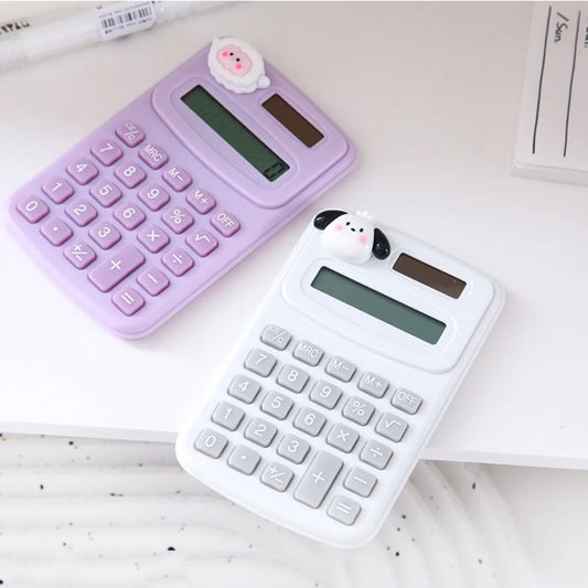 Mini colourful calculator designed for structured number entry and visual clarity