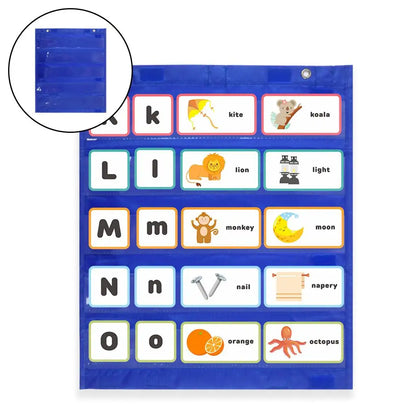 Wall Hanging Reusable Daily Schedule Chart – Green / Yellow / Red / Blue