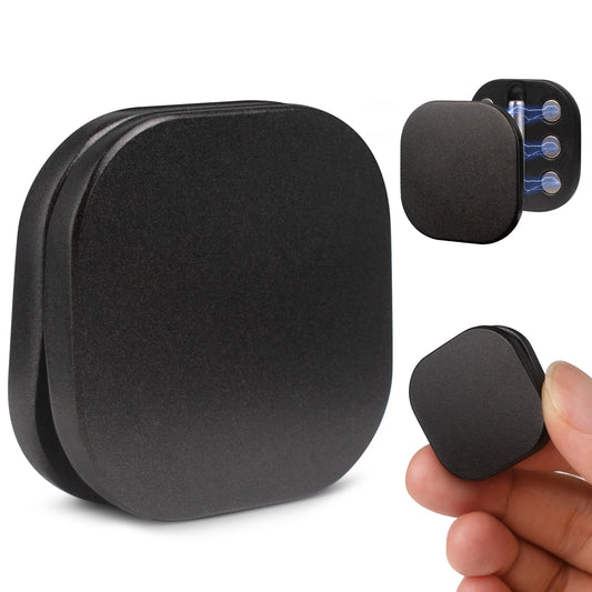 Palm-sized magnetic slider fidget tool for sensory grounding and stress relief