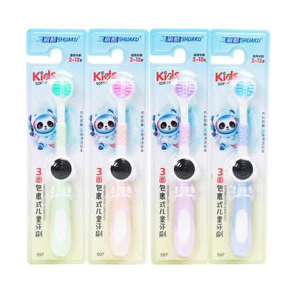 3-Sided Kids Toothbrush – Soft Bristles for Effective, Sensory-Safe Cleaning