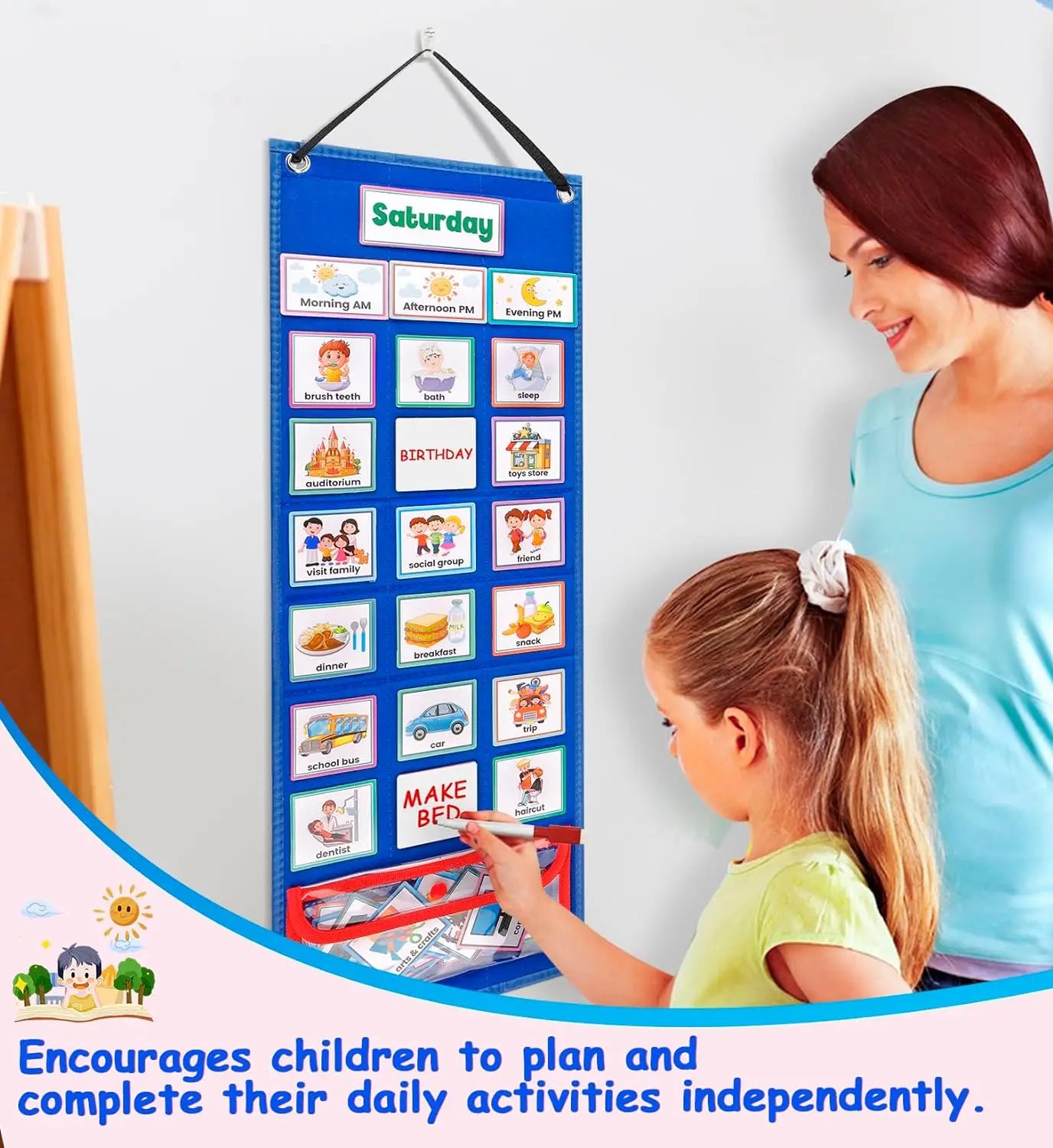 Visual Daily Schedule Chart Neurodivergent-Friendly Planner for Routine & Emotional Regulation