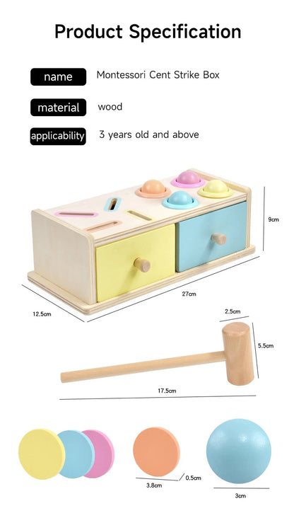 Wooden Toys Multifunction Toy Box – Montessori-Inspired Sensory Set