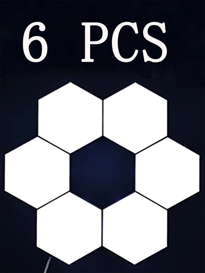 RGB Hexagon LED Wall Light- App-Controlled Visual Display for Neurodivergent-Friendly Spaces