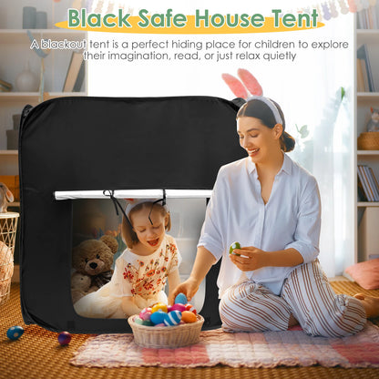 Sensory Tent with Storage Bag-Blackout Calm Space for Neurodivergent Retreat & Regulation