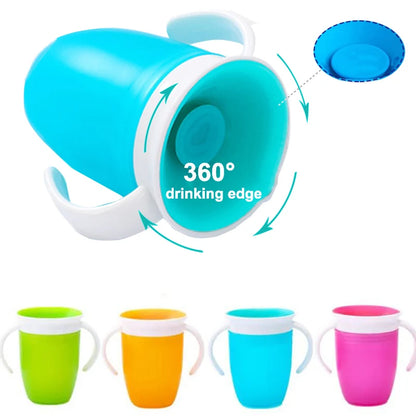 360 Degrees Drinking Cup – Soft Silicone Sipper for Mess-Free & Independent Hydration