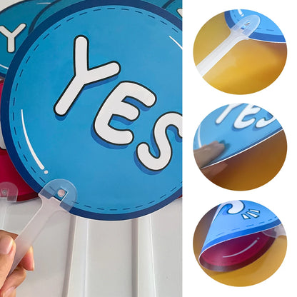 10Pcs  Yes No /  True False / Thumbs Up Down Paddles