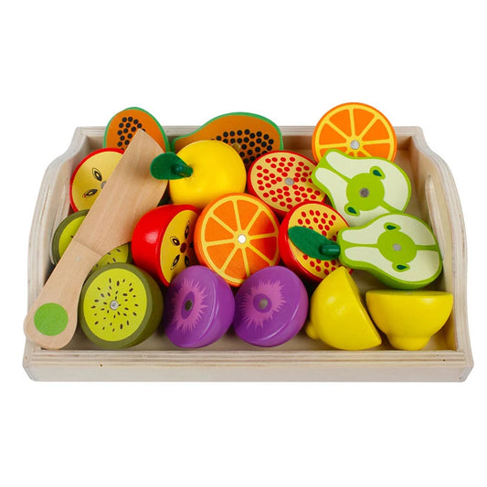 Wooden Cutting, Fruit Vegetable Set