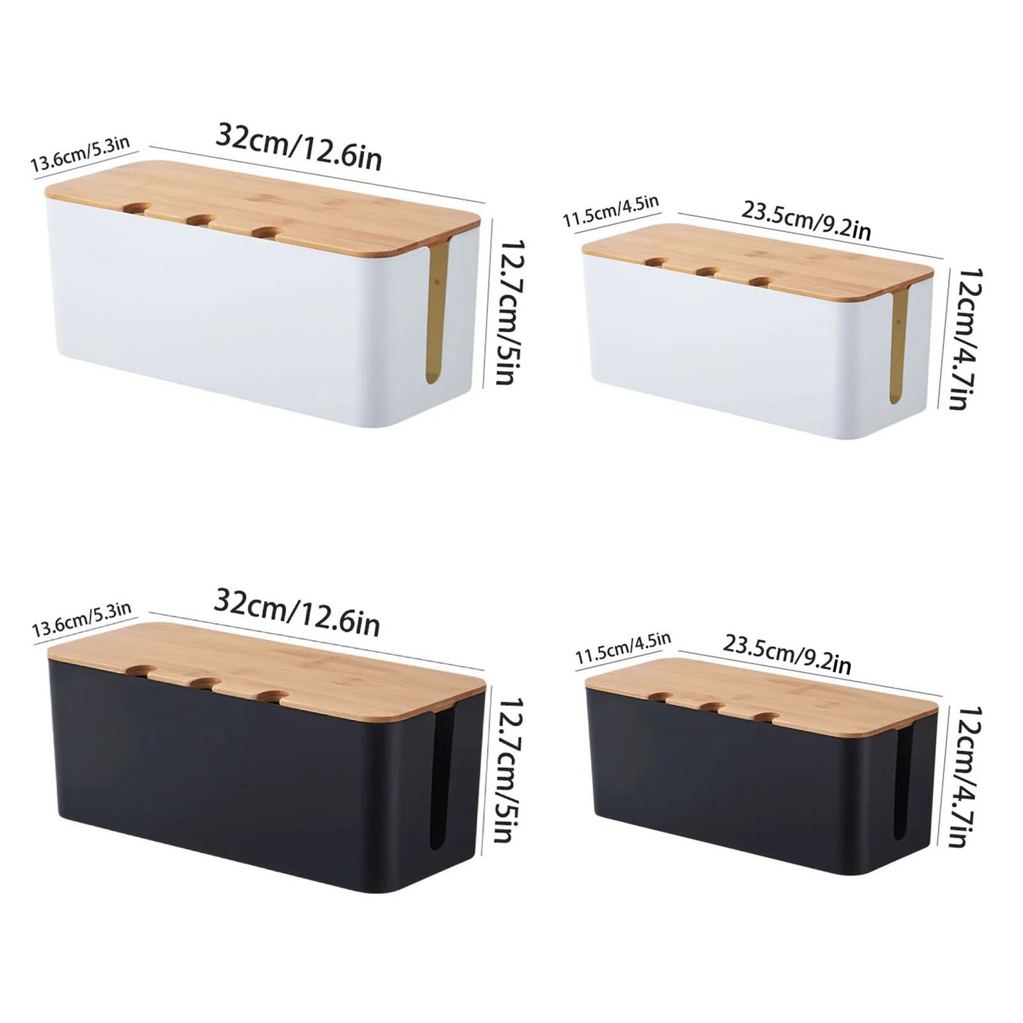 Cable Management Box- Clutter-Free Cord Storage for Calm, Organised Environments
