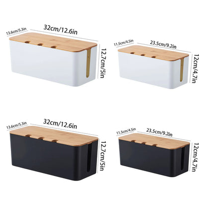 Cable Management Box- Clutter-Free Cord Storage for Calm, Organised Environments