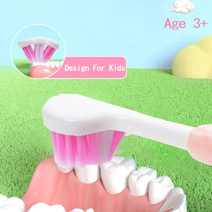 3-Sided Kids Toothbrush – Soft Bristles for Effective, Sensory-Safe Cleaning
