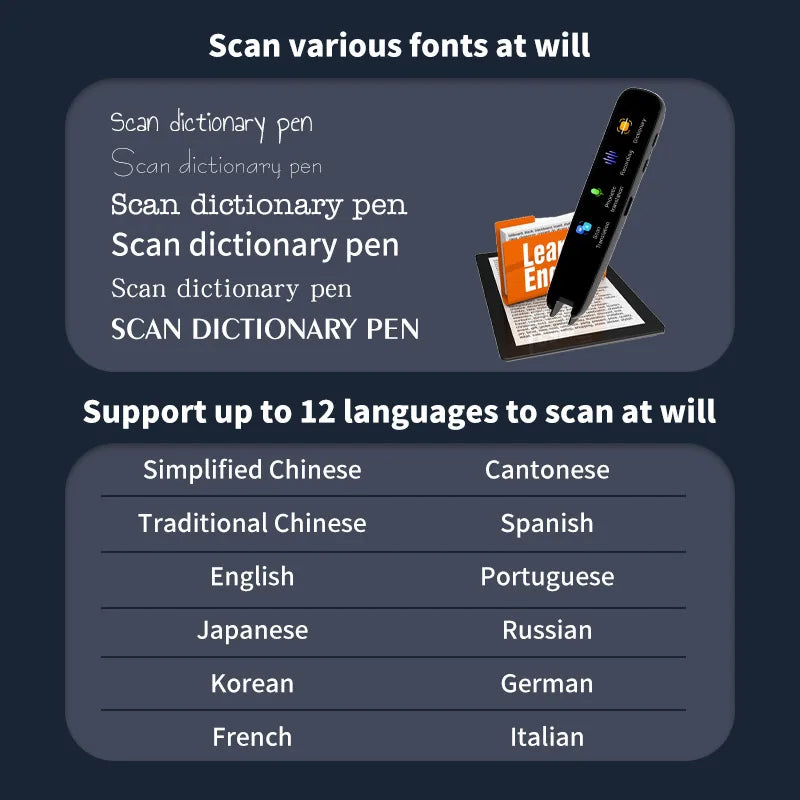 Translation Scanner Pen-Read, Translate & Decode with Clarity