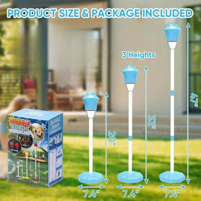 Electric Vertical Adjustable Height Bubble Machine With Music