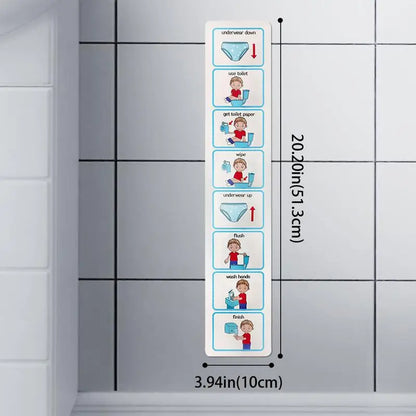 Potty Chart Visual Wall Planner, Confidence-Building Routine Tool
